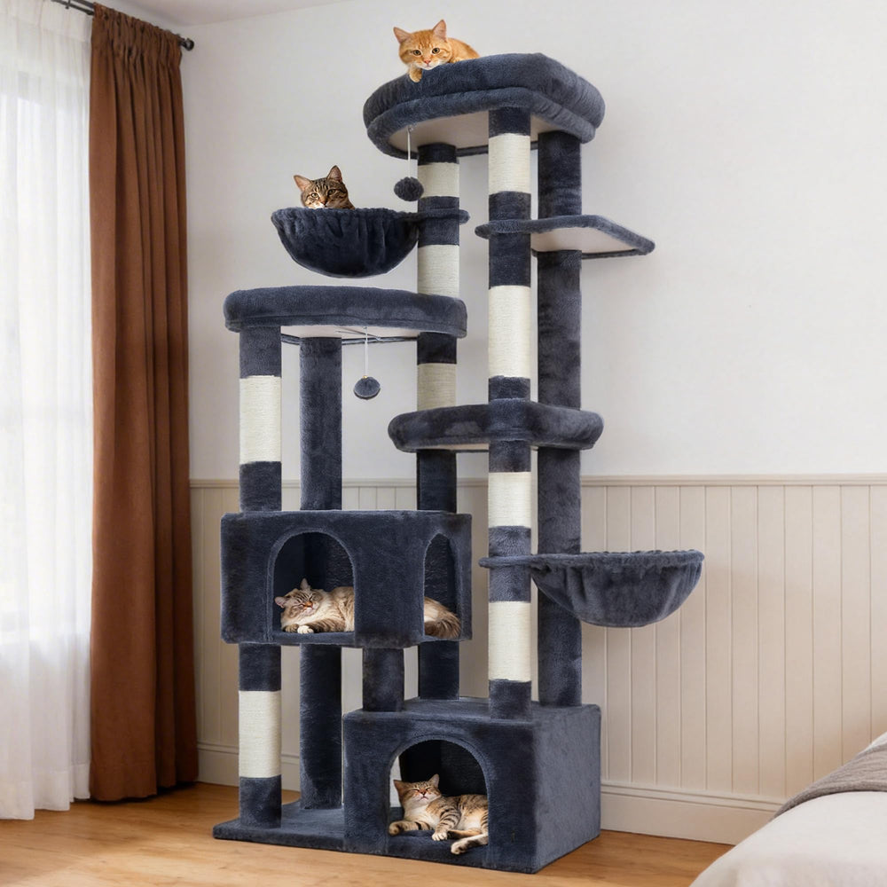 Hey-brother Cat Tree ideal for multi-cat households needing dedicated space.