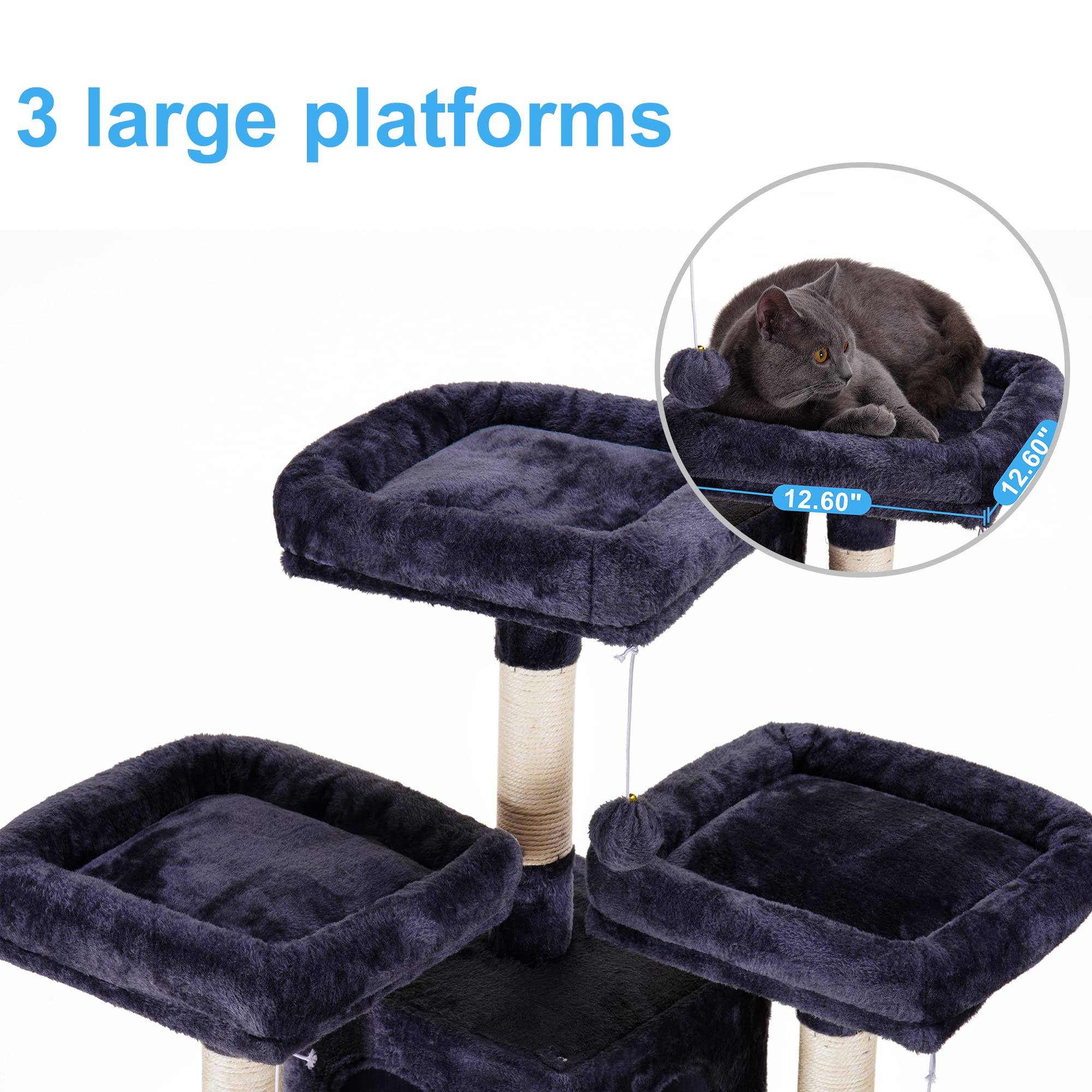 Hey-brother padded perches invite long, comfortable naps above the bustle.
