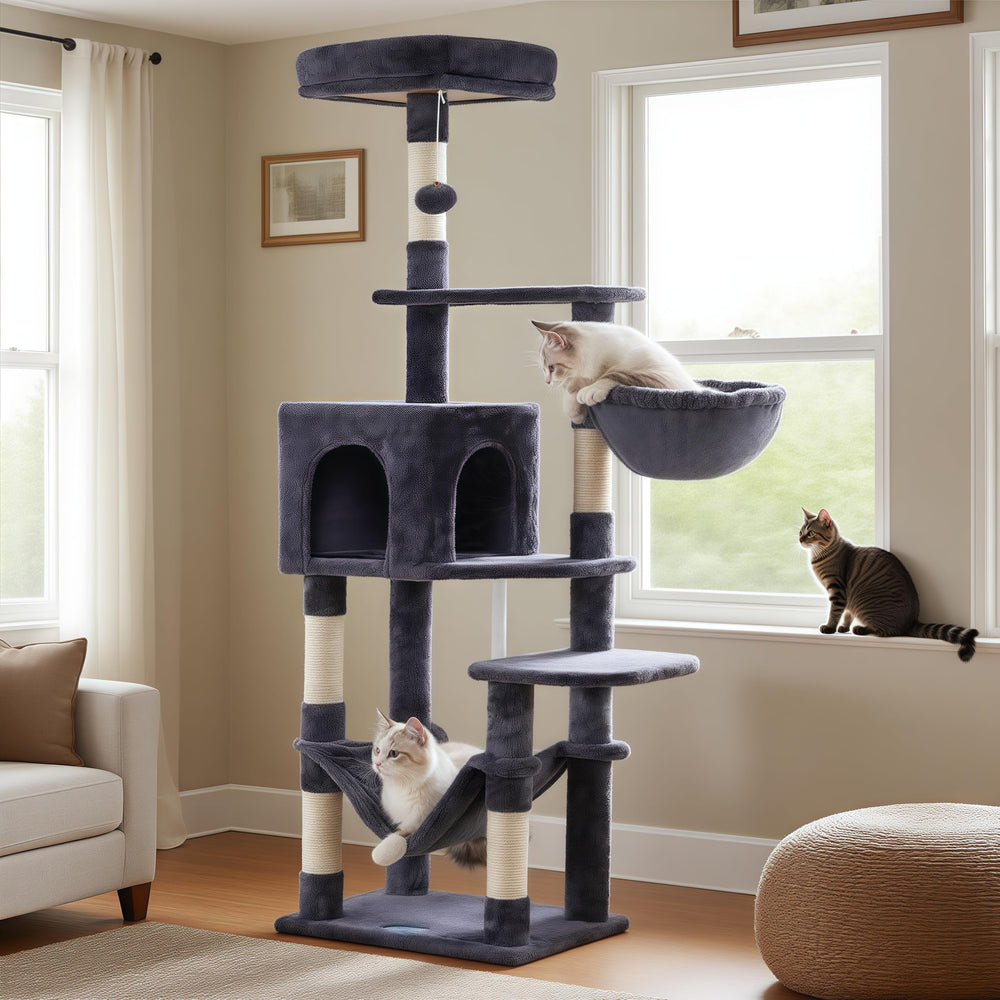 Hey-brother smoky gray finish complements modern living spaces.