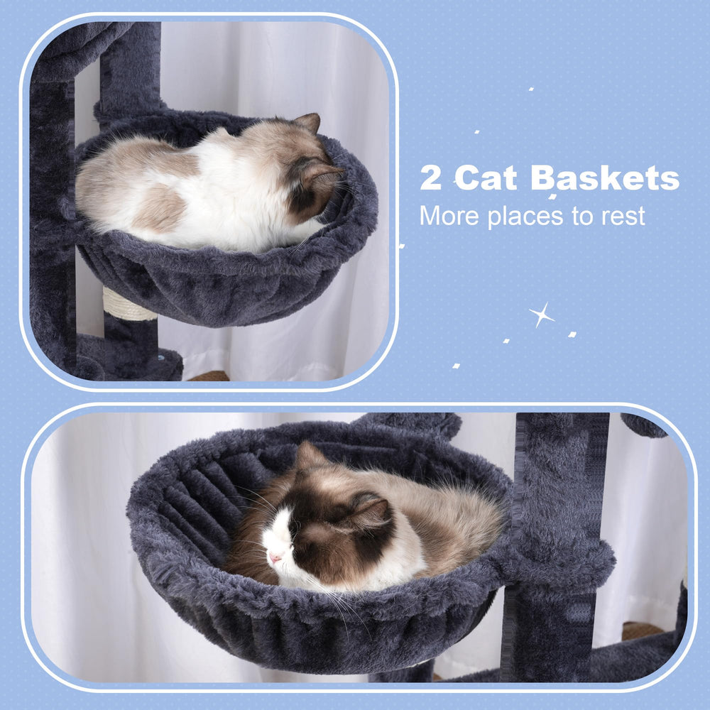 Deep top perch invites lounging and observation.
