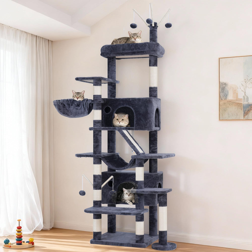 Hey-brother cat tree tower easy assembly with clear instructions