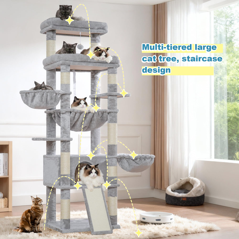Hey-brother cat tree tower assembly tools included and easy instructions