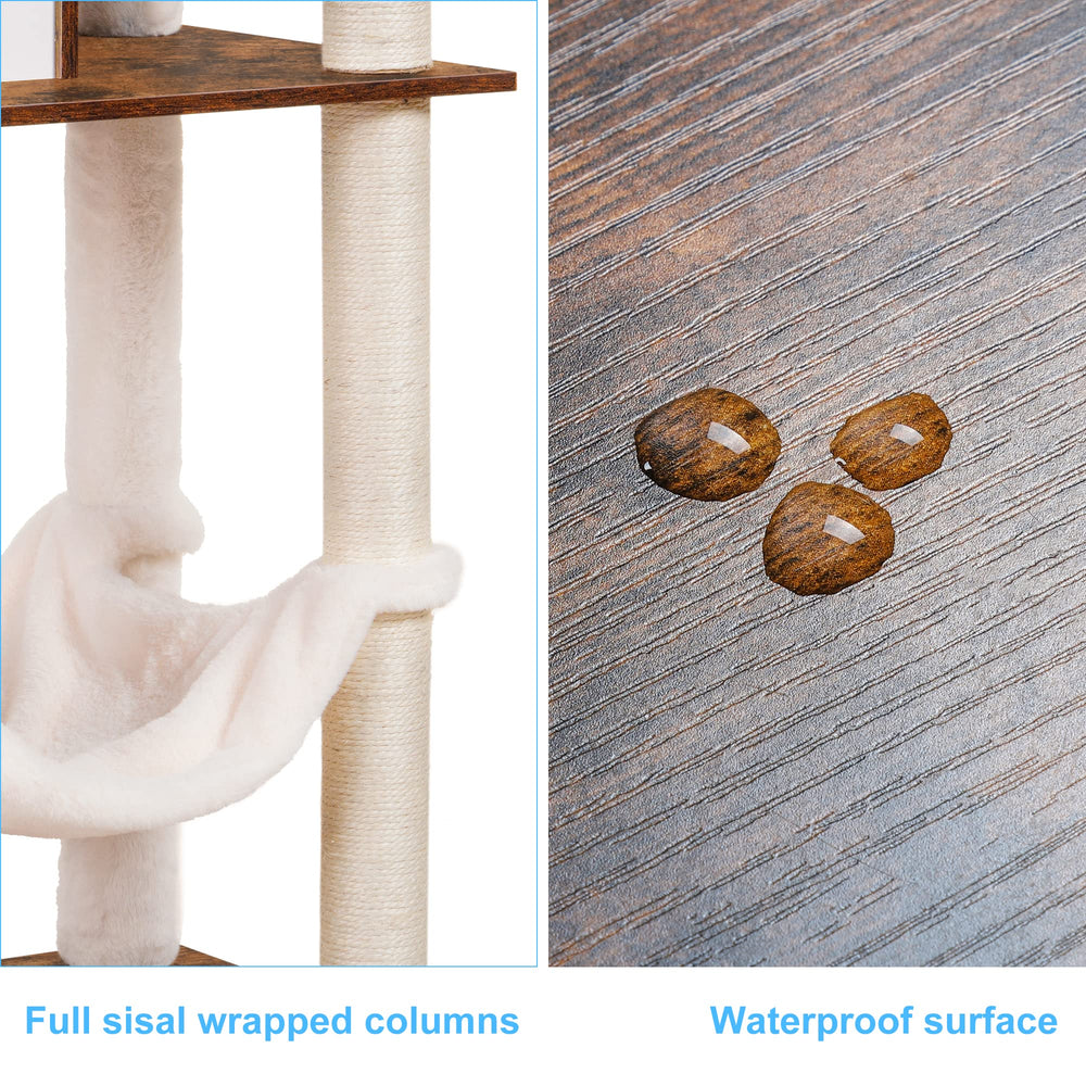 Hey-brother rustic brown finish adds furniture-grade style