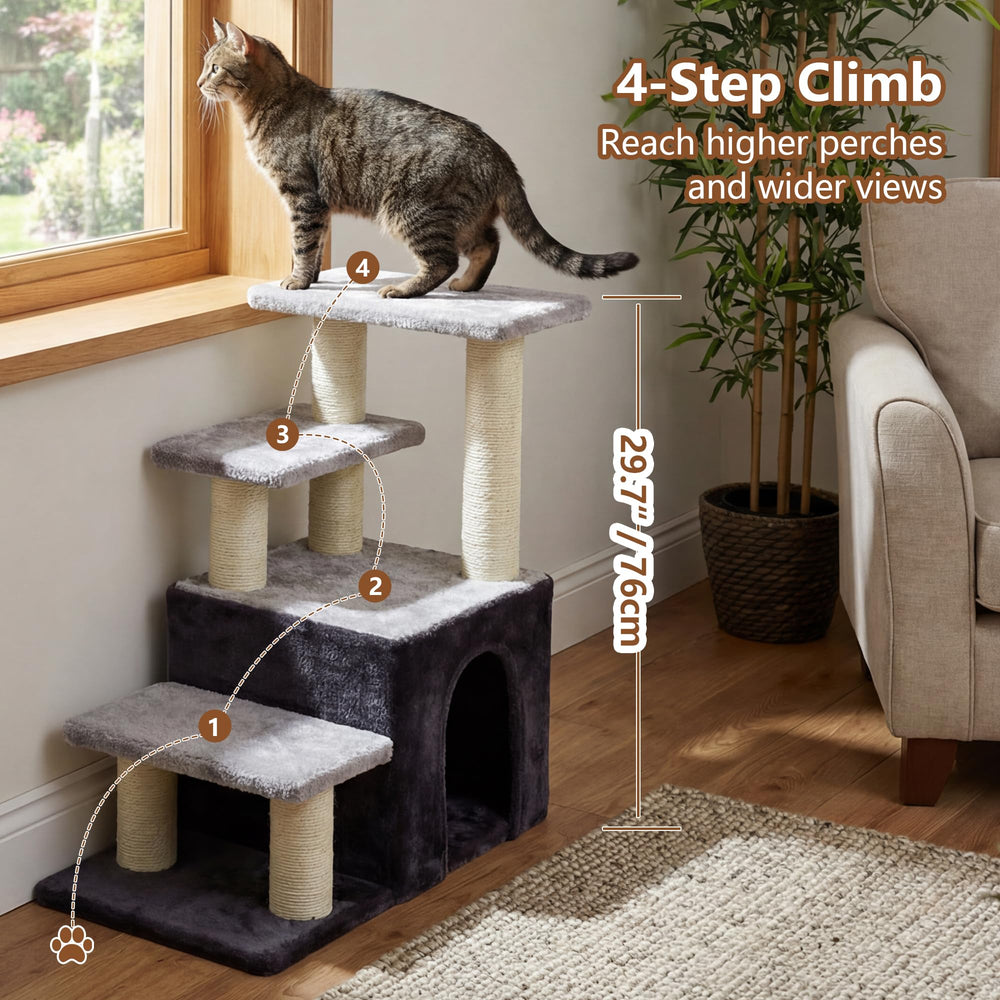 Heybly anti-tip base ensures stable footing during play and ascent.