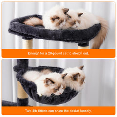 Heybly Cat Tree sisal posts support claw maintenance during play.