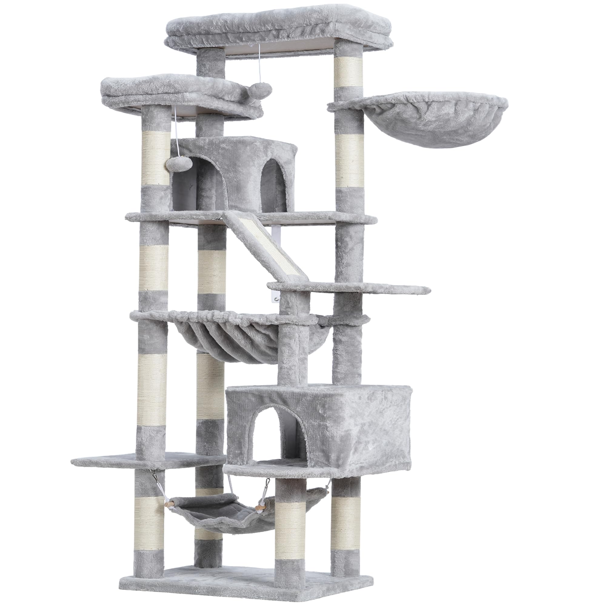 Heybly Cat Tree 71inch anti-tip kit enhances stability