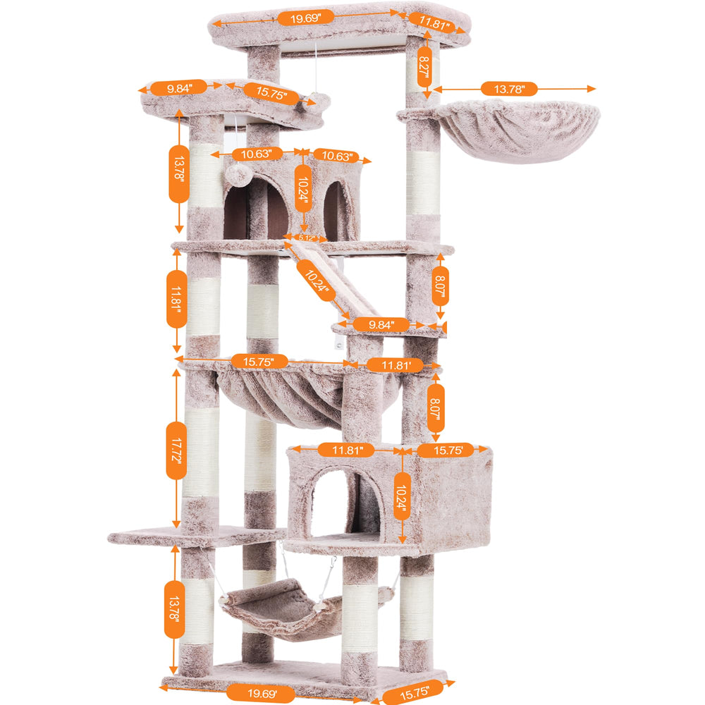 Heybly Cat Tree anti-tip kit enhances stability during play