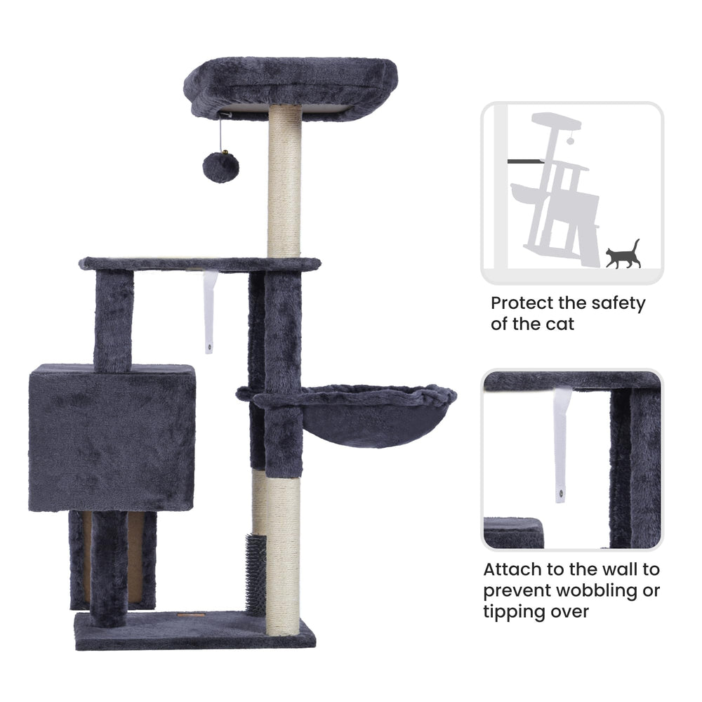 Heybly Cat Tree Assembly Instructions guide quick setup with included tools