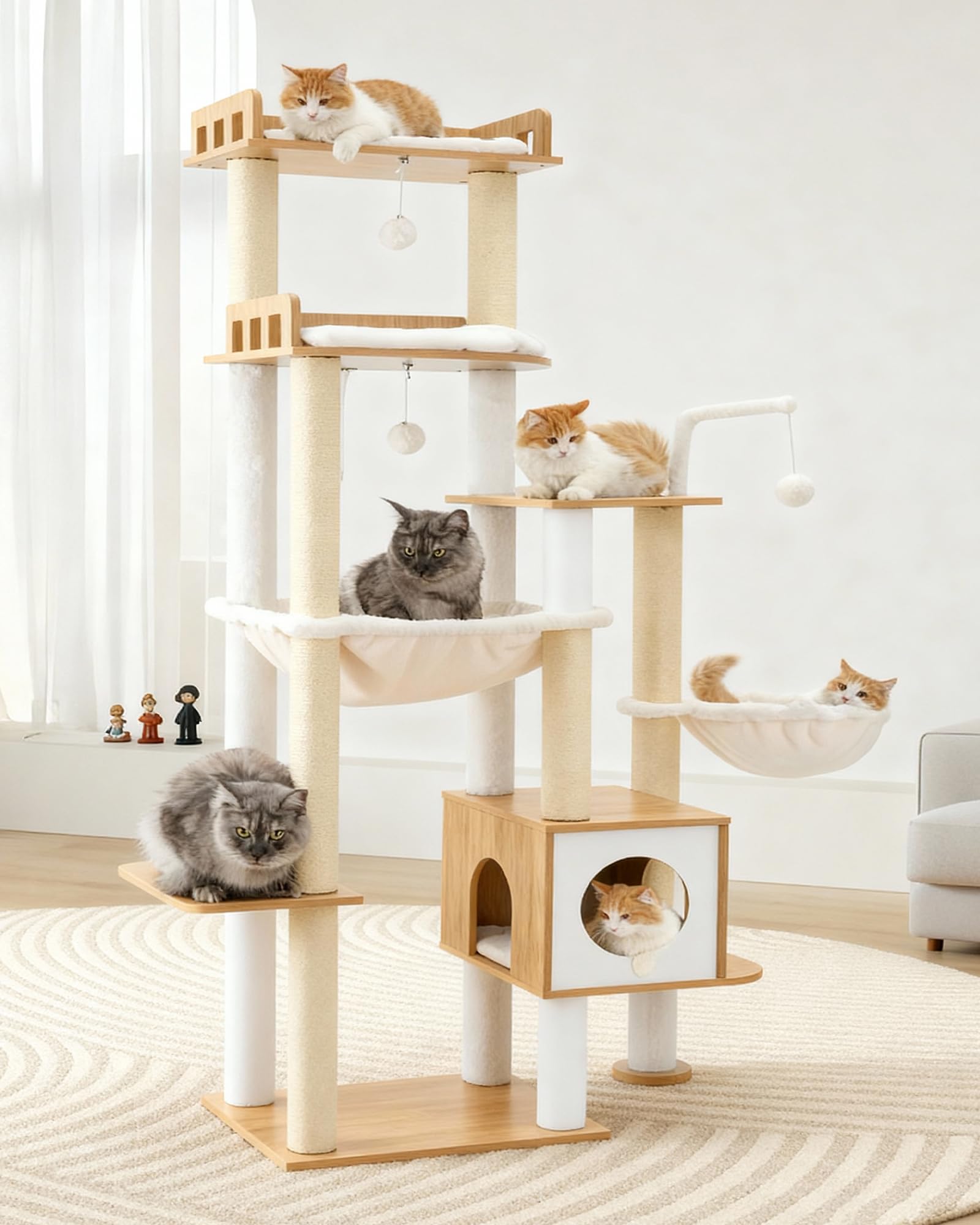 Heybly cat condo creates a private retreat for peaceful lounging