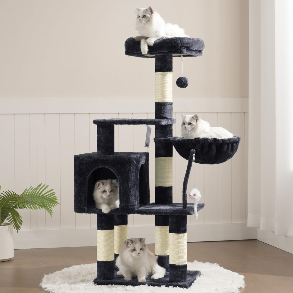 Heybly plush hammock gives a cozy spot for cats to lounge and observe.