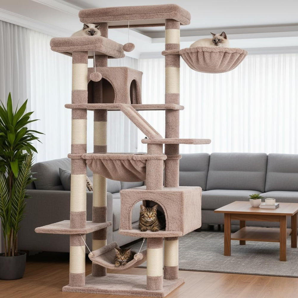 Heybly Cat Tree easy assembly helps setup in minutes