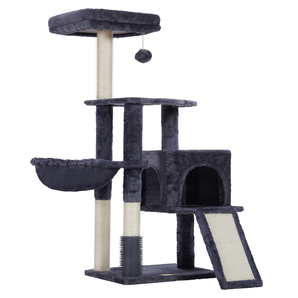 Heybly Cat Tree for Indoor Use supports two cats and durable play