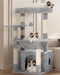 Heybly cat tree large platform offering warm lounging space for indoor cats
