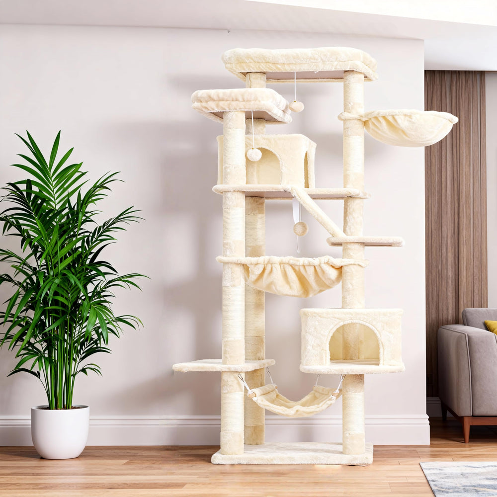 Heybly large cat furniture supports up to five cats.
