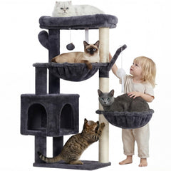 Heybly Cat Tree with sisal posts for durable scratching and play