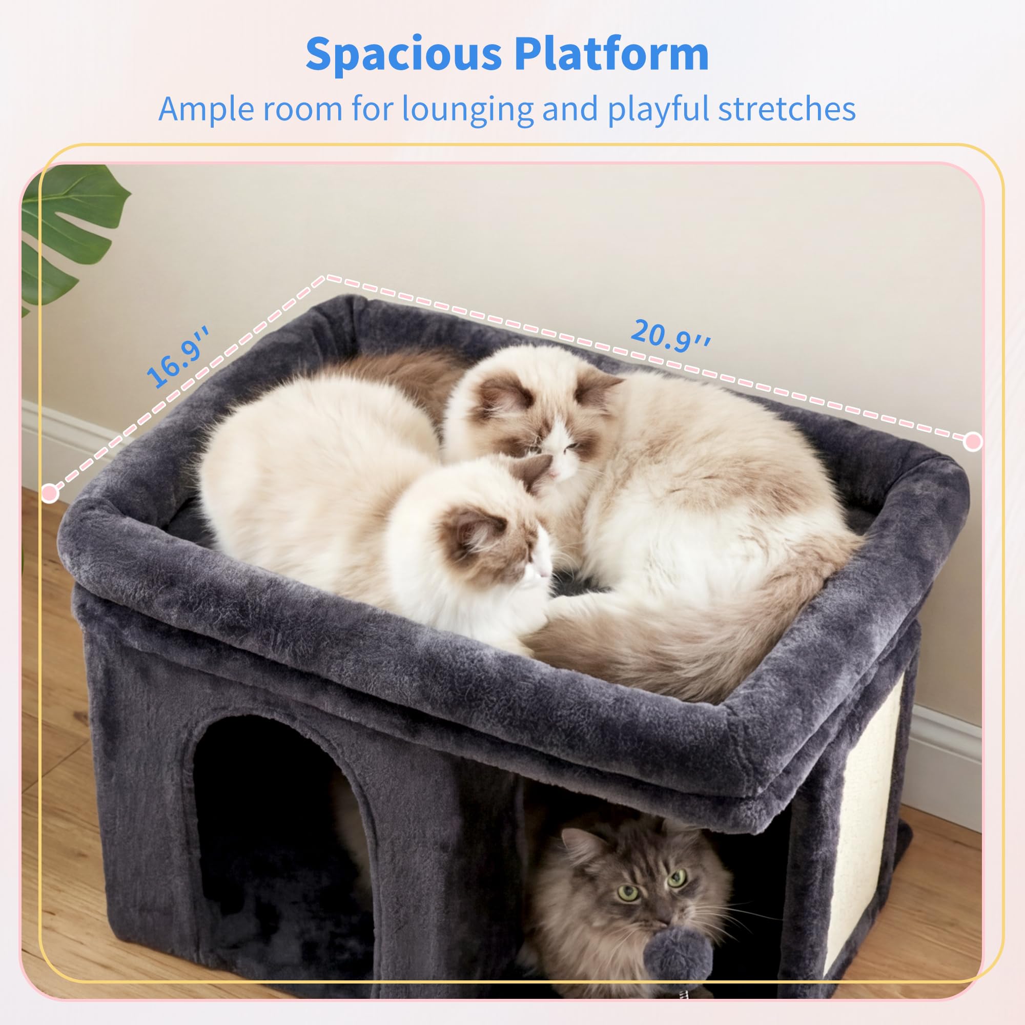 Heybly cat tree sisal scratching board protects furniture and promotes scratching