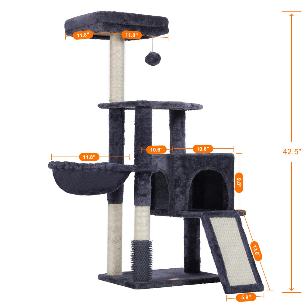 Heybly Cat Tree Two Jumping Platforms invite climbing and exercise