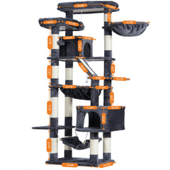 Heybly cat-tree two perches provide elevated viewpoints and resting spots.