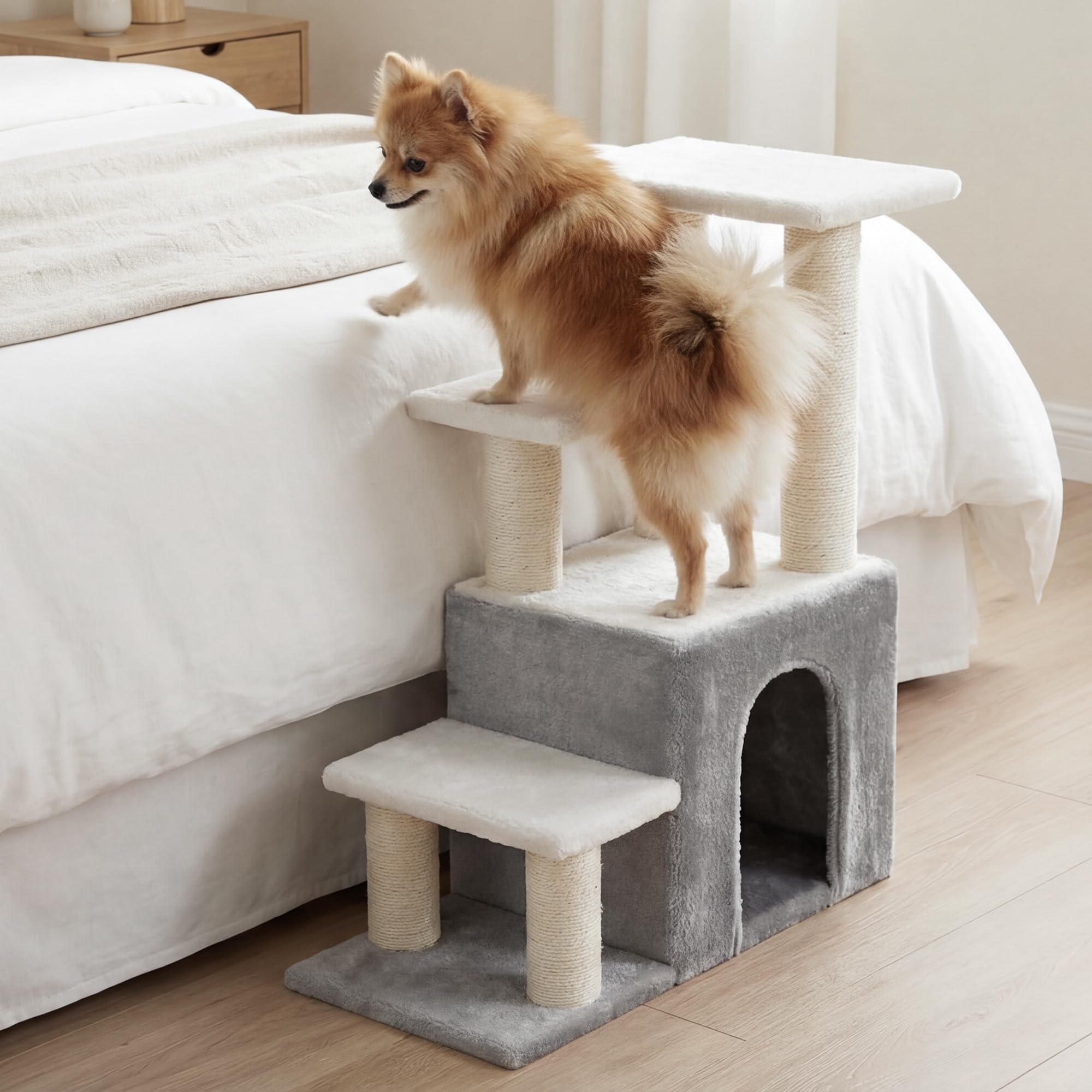 Heybly compact footprint fits beside beds or sofas.