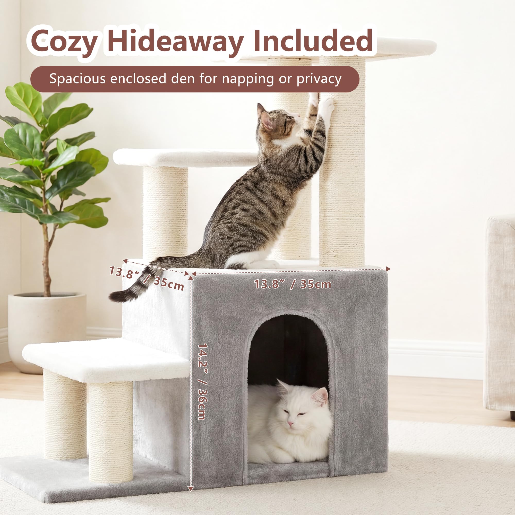Heybly plush cushions give soft, comfortable paw pads daily use.