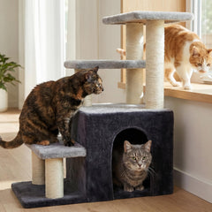 Heybly sisal-posts protect furniture while encouraging paw activity.