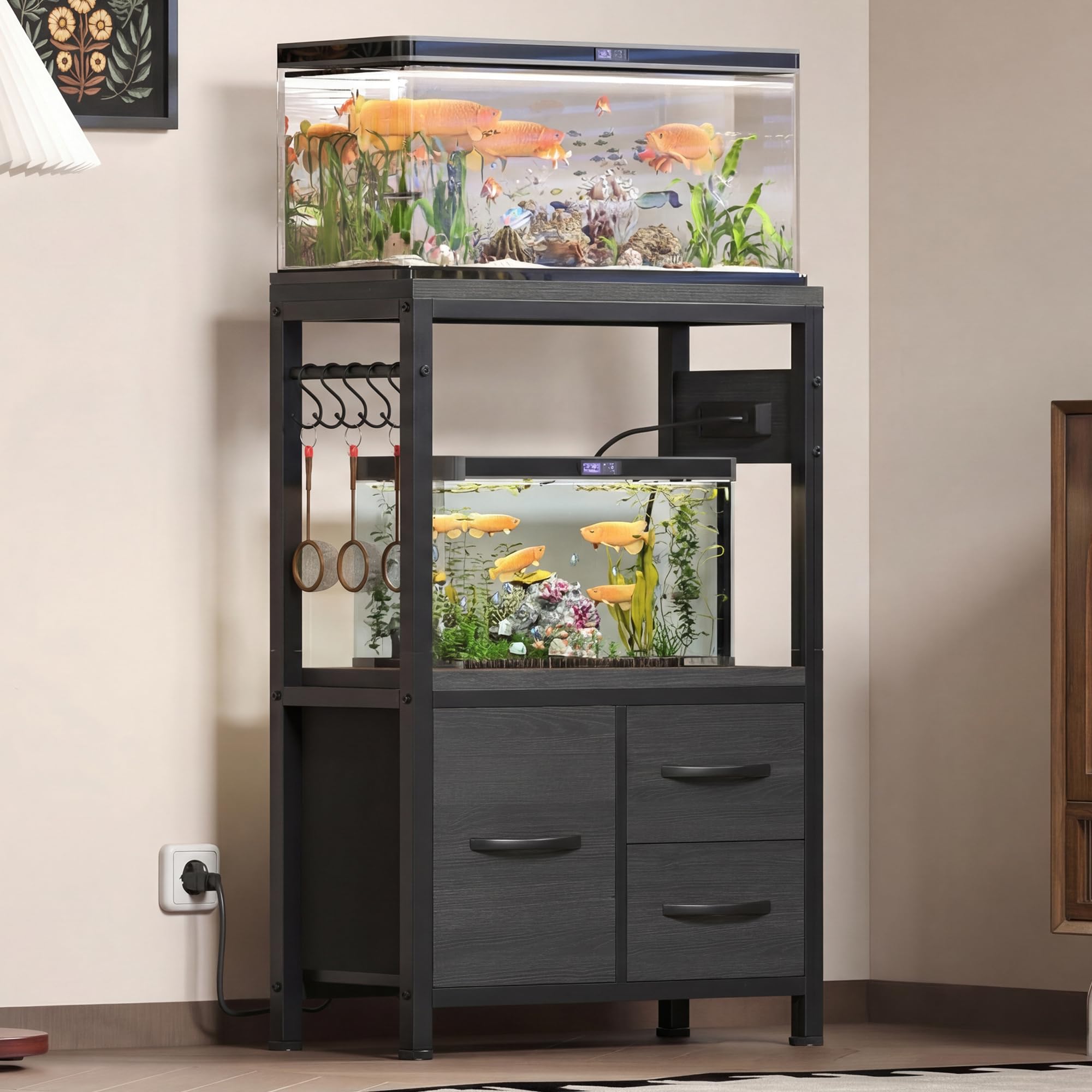 Heybly stand drawer storage for meds, food, and tools.