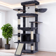 Heybly tall cat tree baseplate provides stable foundation for large cats