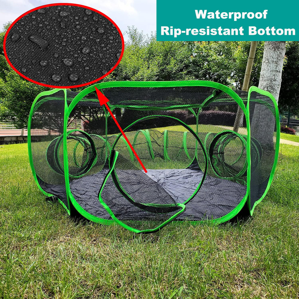 HEYHOME top cover anti-escape provides secure enclosure for curious pets.