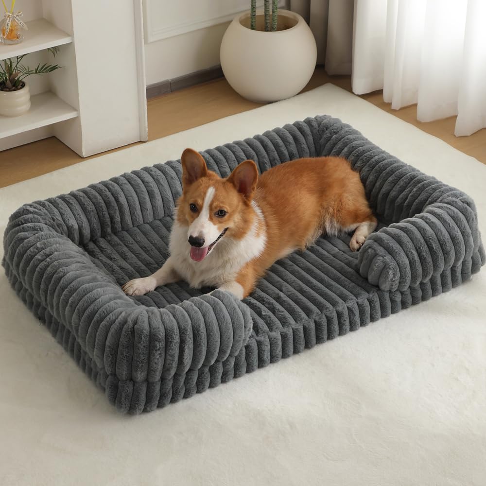 HEZOTCO cat bed closed nest gray for cozy naps.