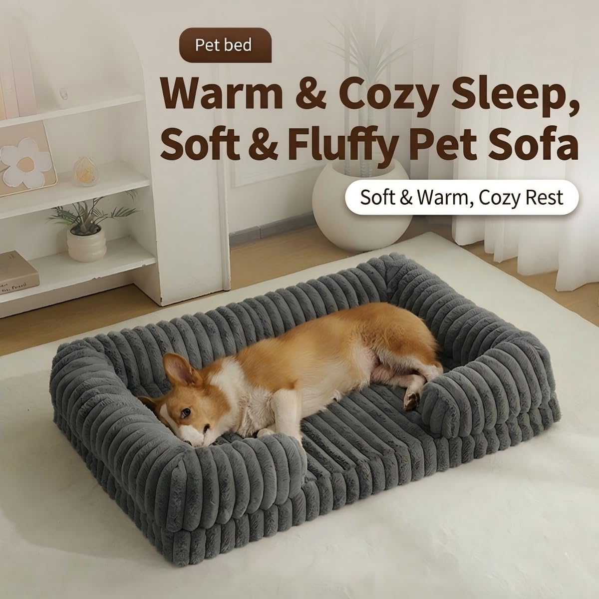 HEZOTCO cat bed removable sponge insert simplifies cleaning.