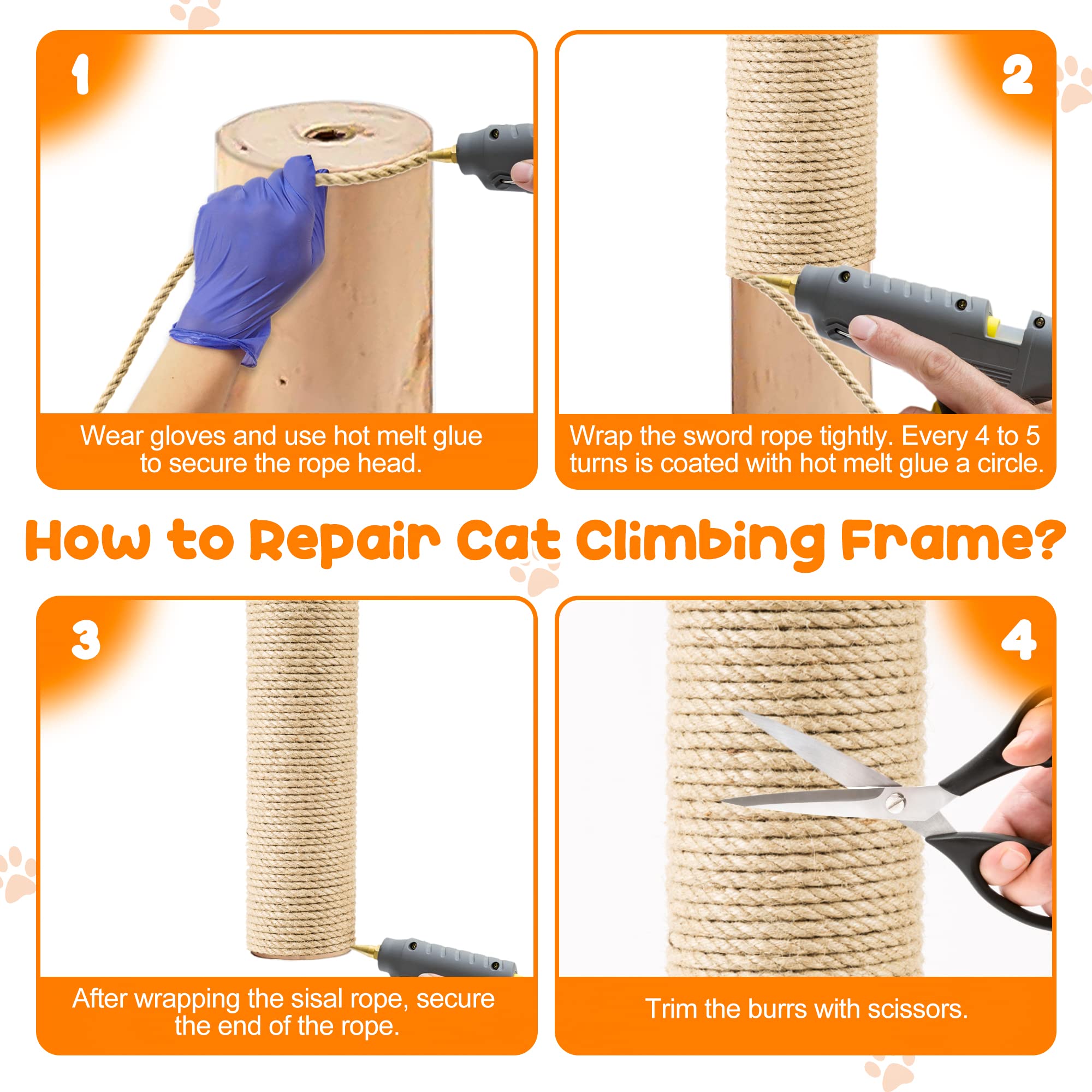 HezzLuv DIY scratcher project with natural rope