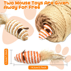 HezzLuv sisal-rope-6mm-closeup reveals rough texture ideal for scratching.