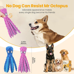 HGB plush no stuffing dog toy reduces mess during playtime