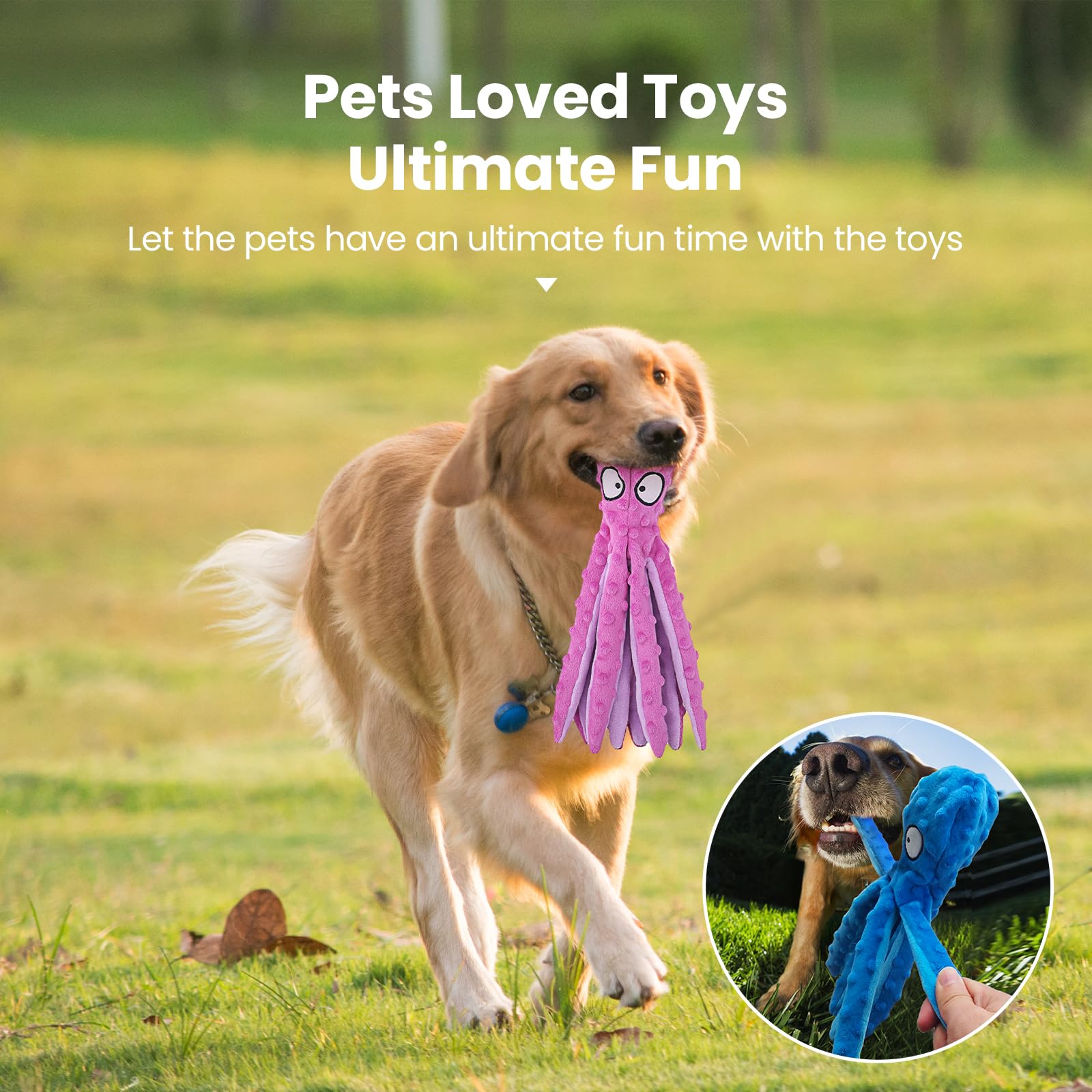 HGB durable polyester dog toy designed for chewing and tug games