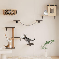 HHOFURN hammock detail provides a cozy resting perch for cats