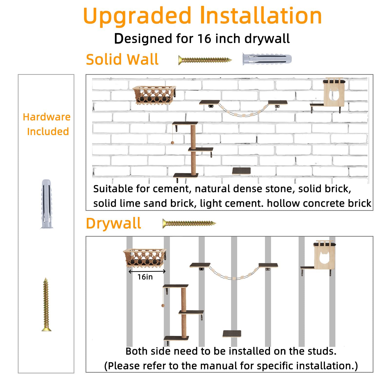 HHOFURN non-slip steps give secure footing during climbs