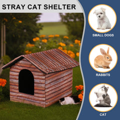 H HONG RI SHENG medium Redwood shelter shown for indoor and outdoor use.