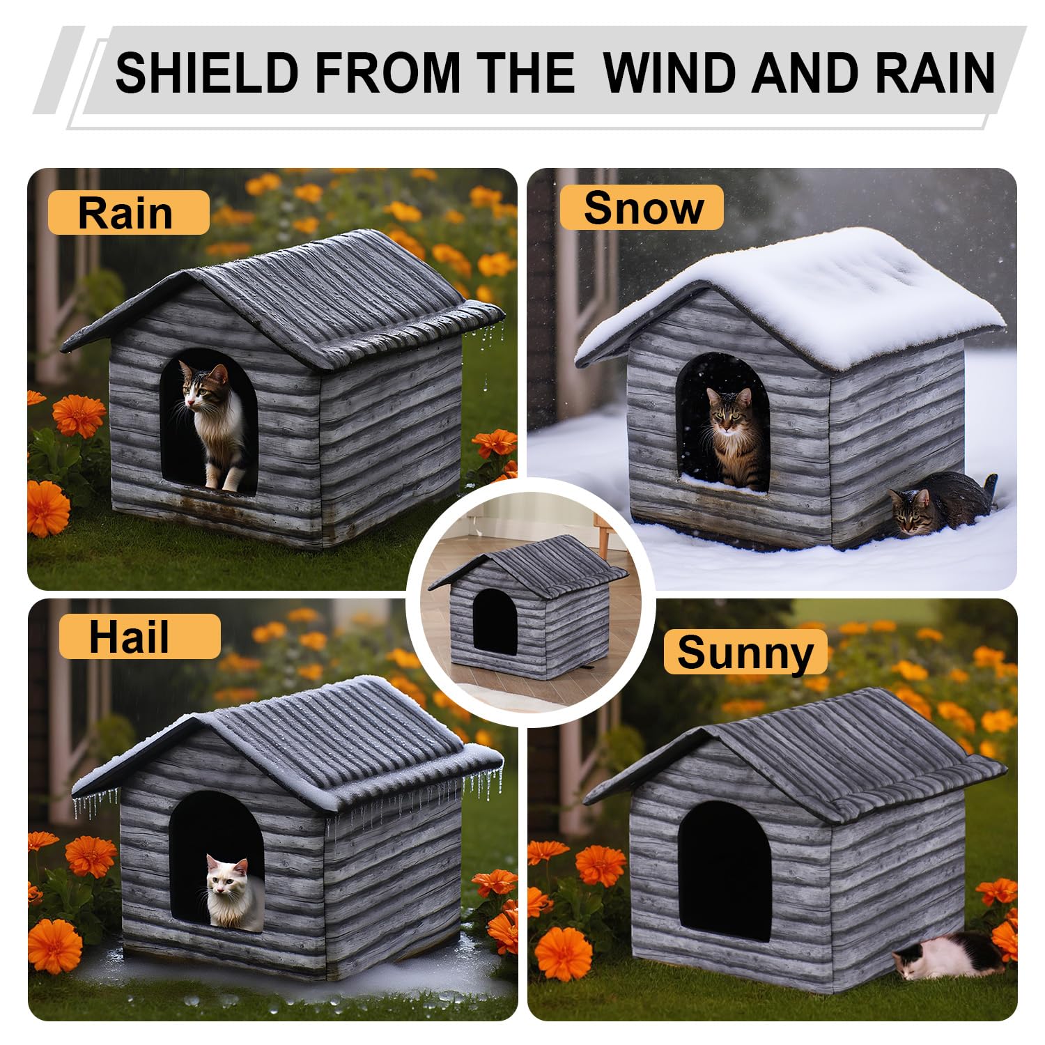 HHONG RI SHENG winter-ready shelter compatible with heating pads.