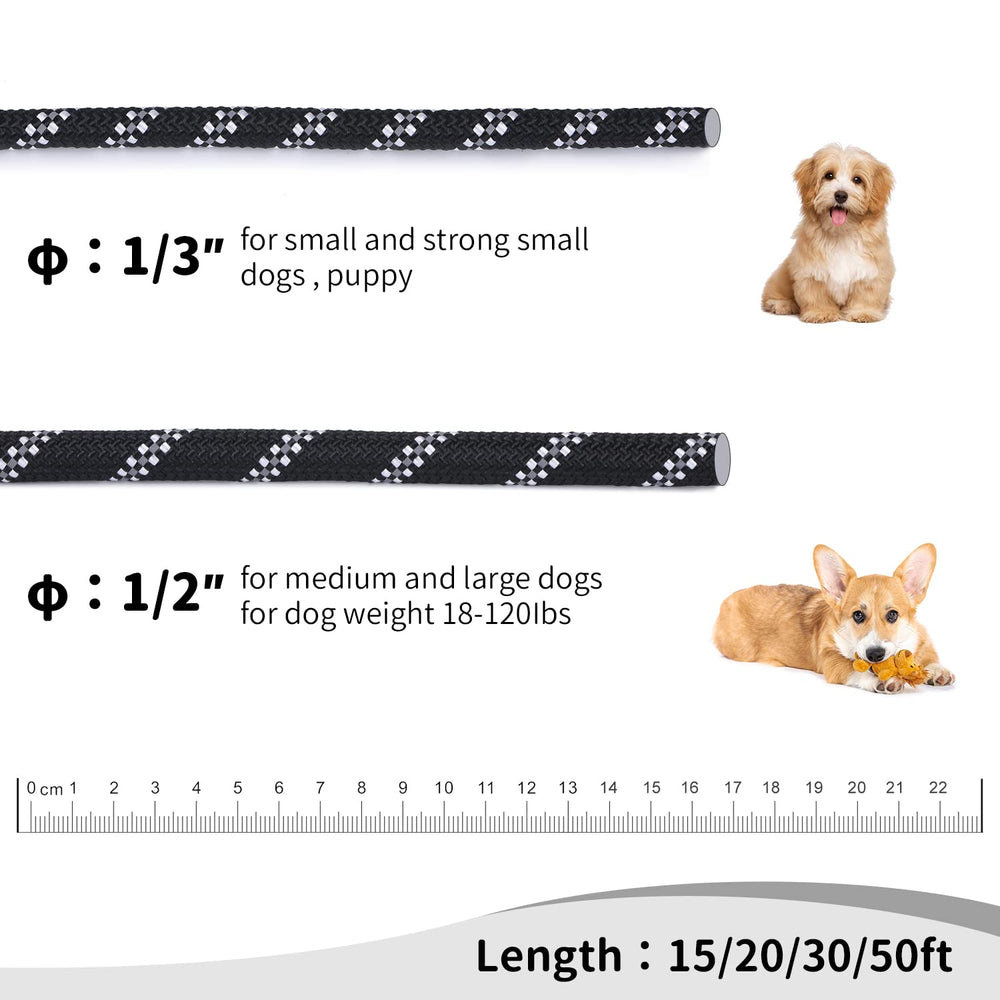 Hi Kiss durable nylon leash offers lightweight yet tough construction for outdoor adventures.