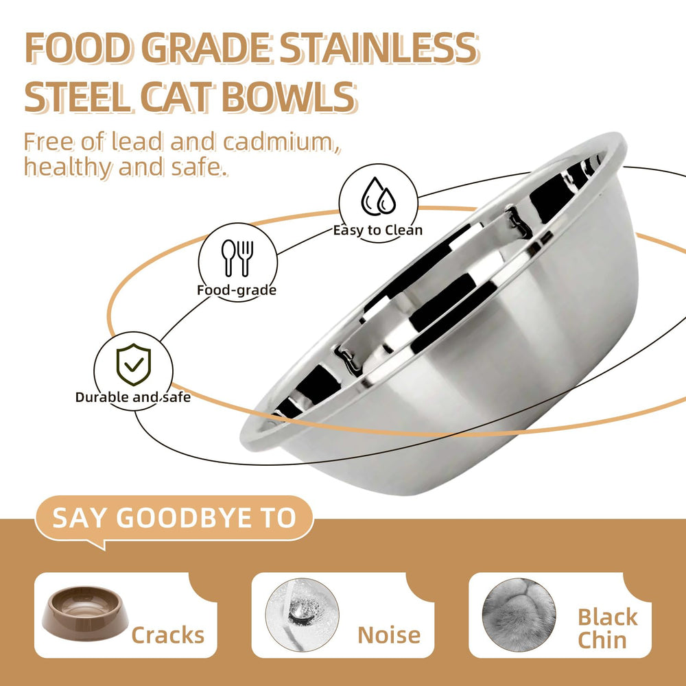 HIAIEVIY stainless steel bowls are durable and easy to clean.