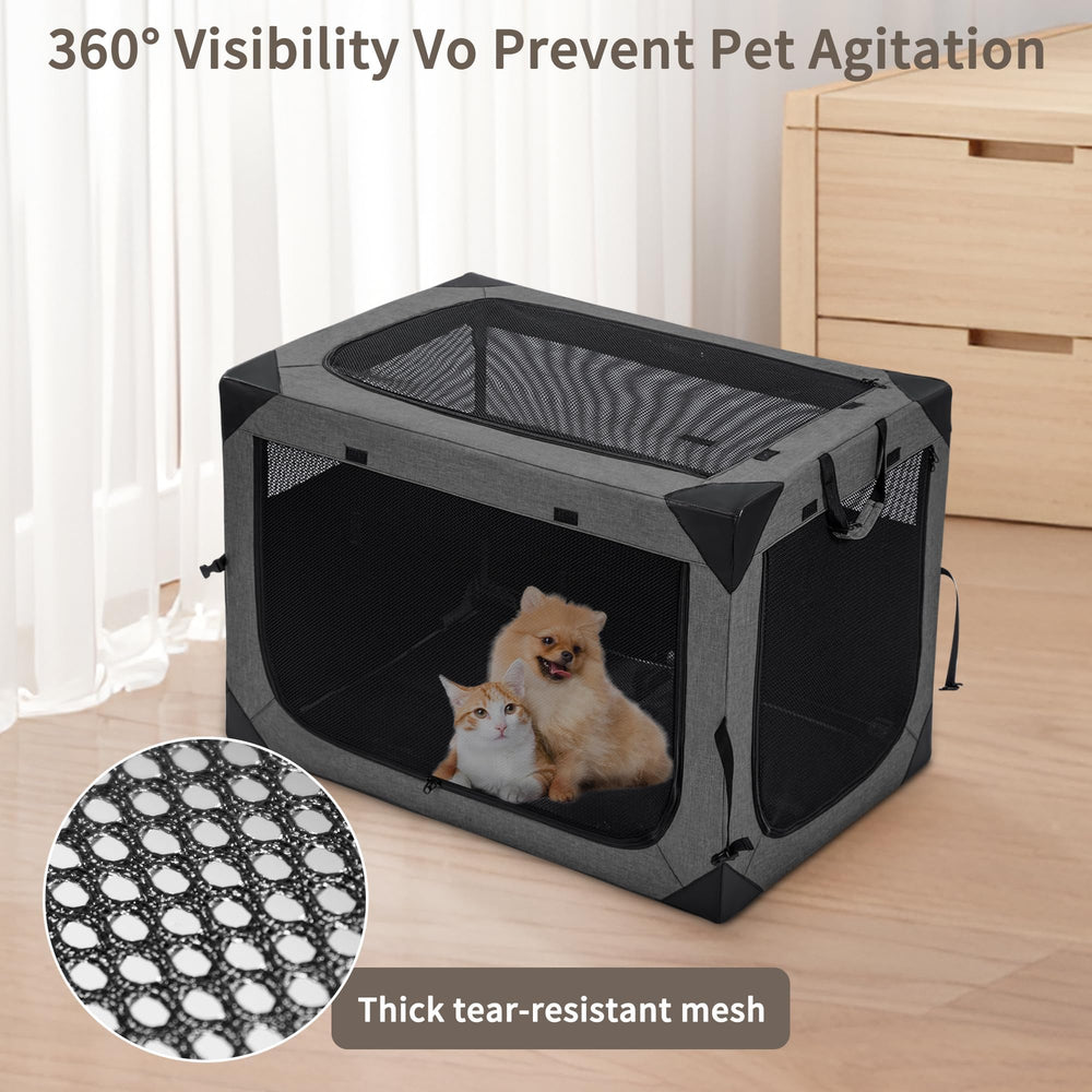 Hiaksedt 36-inch dog crate ideal for crate training and resting spaces.