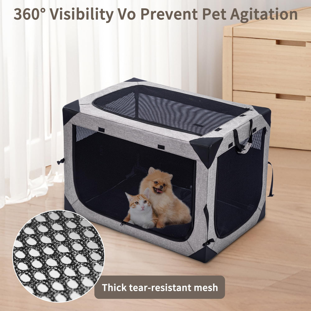 Hiaksedt large dog crate enables spacious resting during crate training