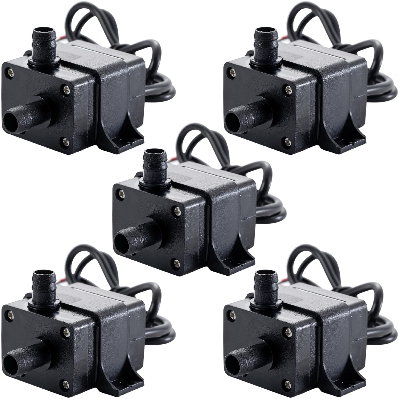 hiBCTR 5-Pack 12V brushless pump for aquariums delivers steady water flow