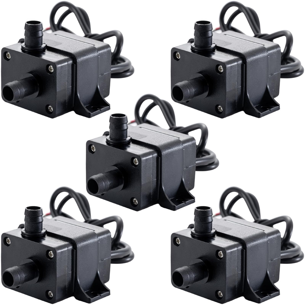 hiBCTR 5-Pack 12V brushless pump for aquariums delivers steady water flow