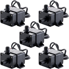 hiBCTR 5-Pack 12V brushless pump for aquariums delivers steady water flow