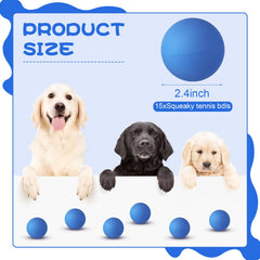 Hiboom 15 pack high bounce balls enhance energetic fetch sessions