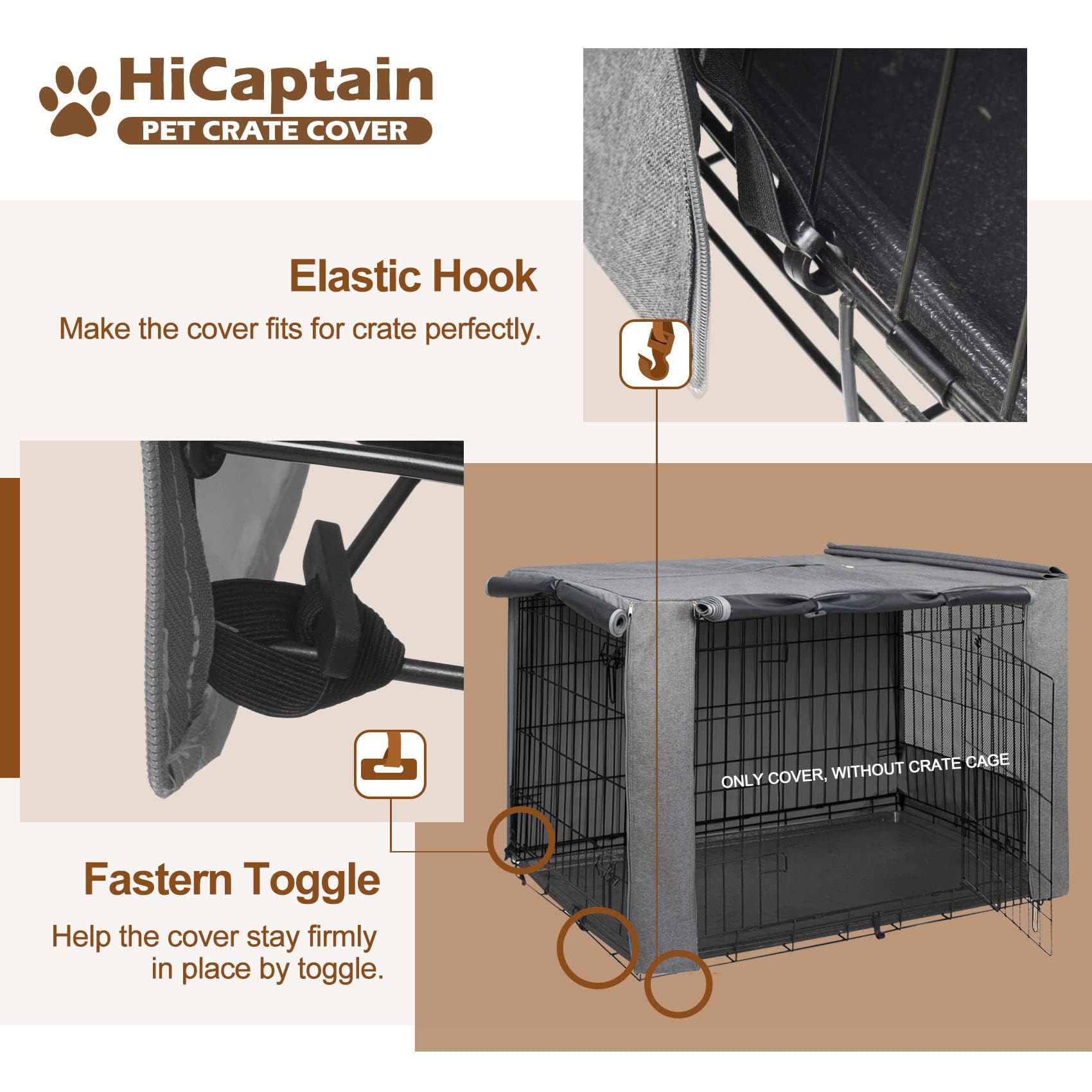 HiCaptain dual zippered panels enable flexible front or side access