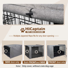 HiCaptain ventilated mesh windows promote airflow and pet comfort