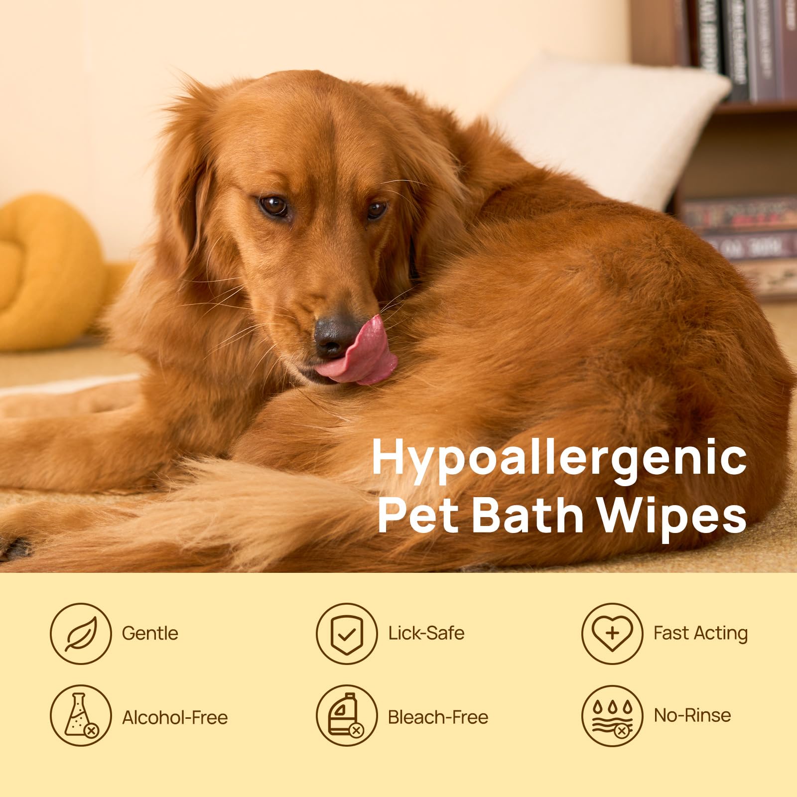 HICC PET glove wipe for belly and body cleansing when baths unavailable