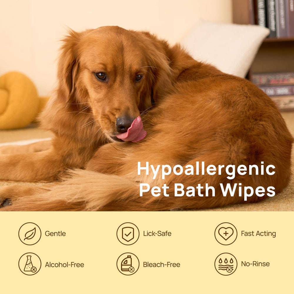 HICC PET glove wipe for belly and body cleansing when baths unavailable